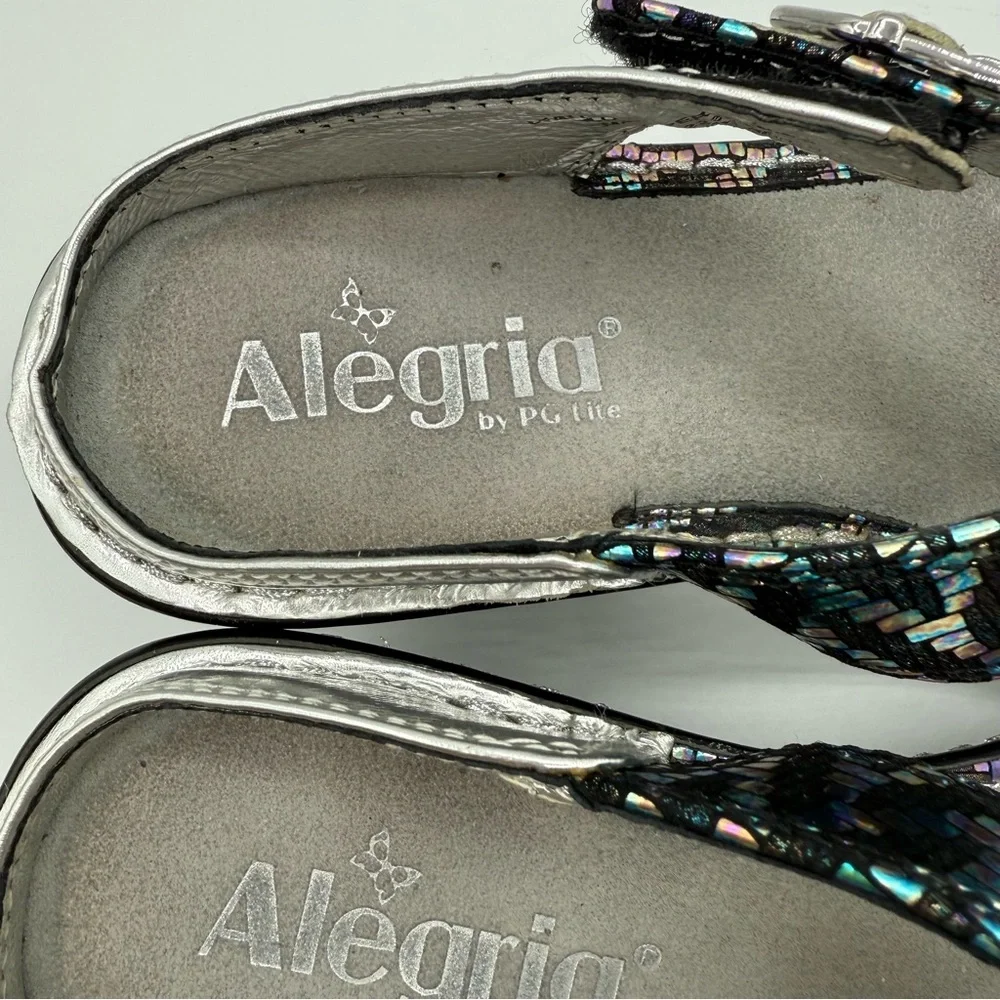 Alegria Lara Shmancy Wedge Sandals EU37 US7/7.5 Comfort - Picture 13 of 16